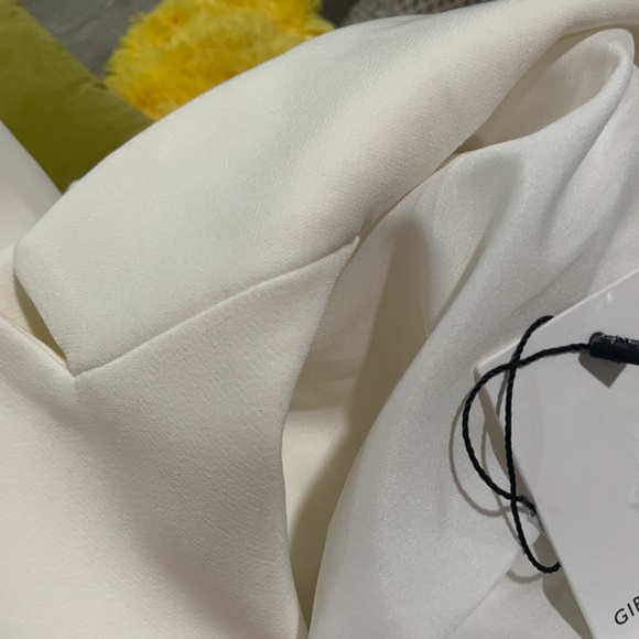 Feather Cuff Accents Gibson Latimer NWT Cream/white Evening Women’s Jack… - Picture 11 of 13